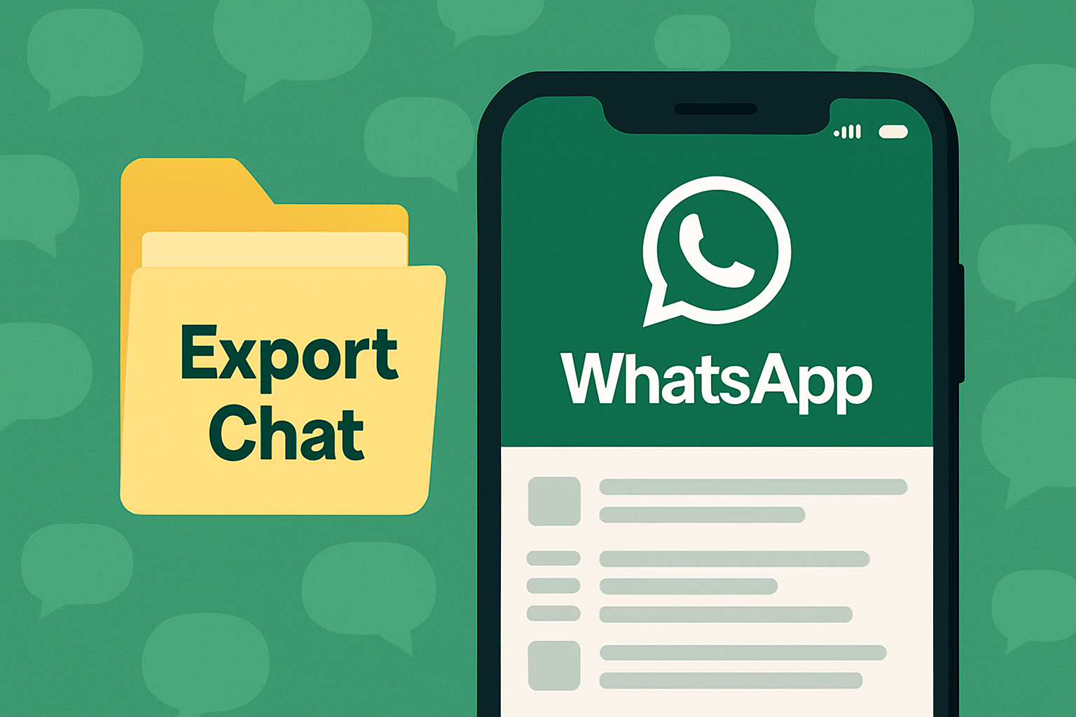 WhatsAppチャットのエクスポート:ChatRecap AIでダウンロード&分析